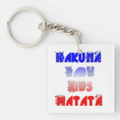 Frans Baby Kind Hakuna Matata Colors Sleutelhanger (voorkant)