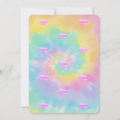 Frans Baby shower Macarons Tie Dye Kaart (Achterkant)