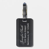 Frans Bagagelabel van Chalkboard (Achterkant verticaal)