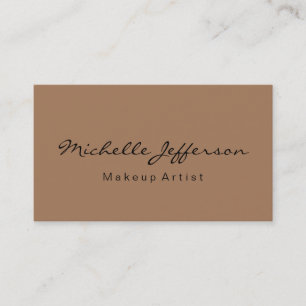 Frans Beige Makeup Artiest Script Visitekaartje