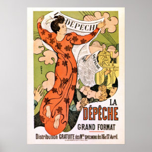 Frans belle époque Art nouveau Poster