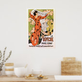  Frans belle époque Art nouveau Poster (Keuken)