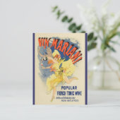 Frans Belle Epoque vintage poster briefkaart (Staand voorkant)