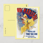 Frans bellé époque wine aperitif ad Briefkaart (Voorkant / Achterkant)