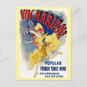  Frans bellé époque wine aperitif ad Briefkaart