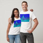 Frans Blauw Abstract met geweven textuur T-shirt (Unisex)