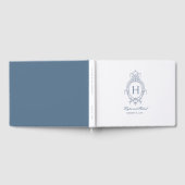 Frans Blauw  Barok Monogram Huwelijk Gastenboek (Volledig)