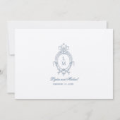 Frans Blauw  Barok Monogram Save The Date (Achterkant)