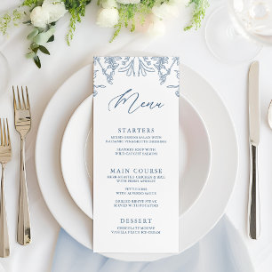 Frans Blauw Chinoiserie Bloemen Vrijgezellenfeest Menu