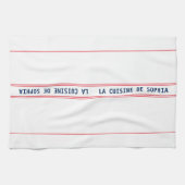 Frans Blauw La Cuisine Naam & Rood Gestreept Theedoek (Horizontaal)