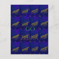 Frans Blauw "Let's Go Zebra" Abstracte druk