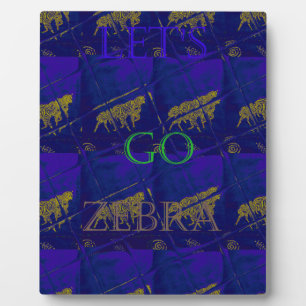 Frans Blauw "Let's Go Zebra" Abstracte druk Fotoplaat