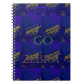 Frans Blauw "Let's Go Zebra" Abstracte druk Notitieboek (Voorkant)