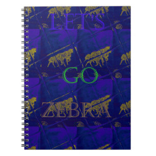 Frans Blauw "Let's Go Zebra" Abstracte druk Notitieboek