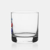 Frans Blauw LIEFDE Hart Vlag Gepersonaliseerd Whisky Glas (Links)