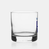 Frans Blauw LIEFDE Hart Vlag Gepersonaliseerd Whisky Glas (Rechts)