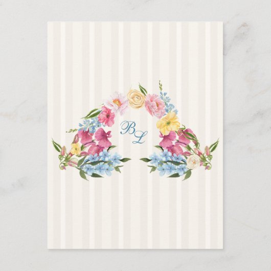 Frans Blauw  Monogram Stripe Classic Info Informatiekaartje (Achterkant)