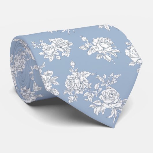 Frans Blauw Stropdas (Opgerold)