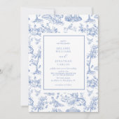 Frans Blauw  Toile Classic Wedding Kaart (Voorkant)