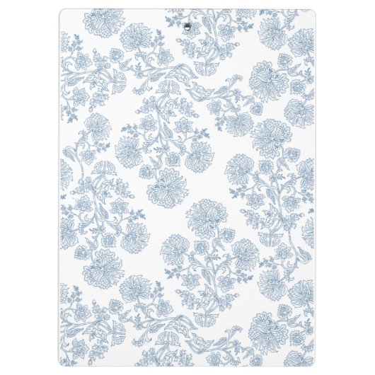 Frans Blauw Toile Custom Klembord voor Docenten (Achterkant)