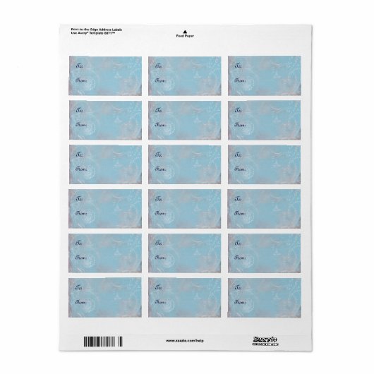 Frans Blauw Toile Custom Labels Stickers (Full Sheet)