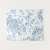 Frans Blauw Toile de Jouy Wandkleed (Voorkant (horizontaal))