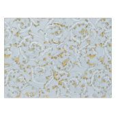 -Frans Bleek blauw goudblauw scroller Tafelkleed (Voorkant (Horizontaal))