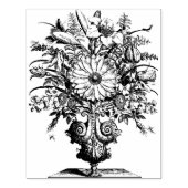 Frans  bloemenboeket rubberen stempel (Afrduk)