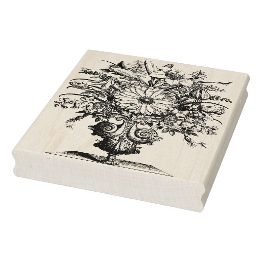Frans  bloemenboeket rubberen stempel (Stempel)