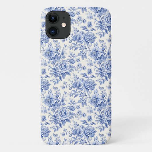 Frans bloemenpatroon Case-Mate iPhone case (Achterkant)