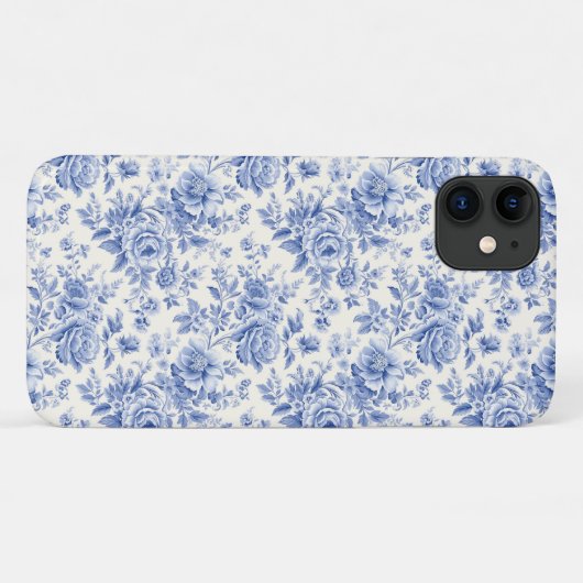 Frans bloemenpatroon Case-Mate iPhone case (Achterkant (horizontaal))