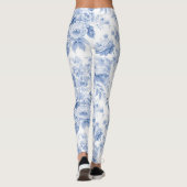 Frans bloemenpatroon leggings (Achterkant)