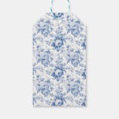 Frans Bloementoilet blauw Cadeaulabel (Achterkant)