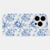  Frans Bloementoilet blauw Case-Mate iPhone Case (Achterkant (horizontaal))