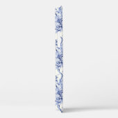 Frans Bloementoilet blauw Case-Mate iPhone Case (Achterkant / Rechts)