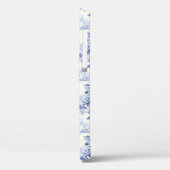 Frans Bloementoilet blauw Case-Mate iPhone Case (Achterkant / Links)