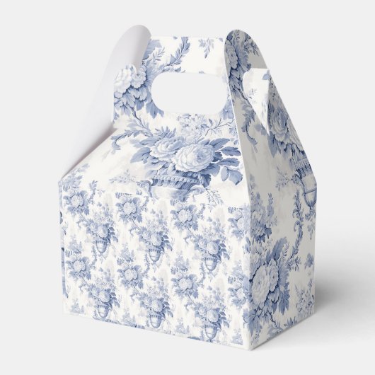 Frans Bloementoilet Blauw Favor Box Bedankdoosjes