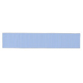 Frans Blue en White Gingham Medium Tafelloper (Horizontaal)
