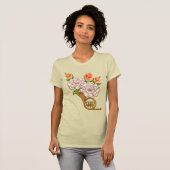 Frans boeket (dames T-shirt) T-shirt (Voorkant volledig)