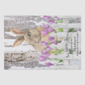 Frans Boerderij Bunny Tissuepapier (Voorkant)