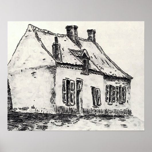 Frans Boerderij House Poster (Voorkant)