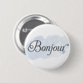 Frans Bonjour Ronde Button 5,7 Cm (Voorkant /achterkant)