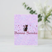 Frans:Bonne Soiree Briefkaart (Staand voorkant)