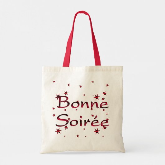 Frans:Bonne Soiree Canvas tas (Achterkant)