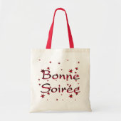 Frans:Bonne Soiree Canvas tas (Voorkant)