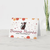 Frans:Bonne Soiree Kaart (Achterkant)