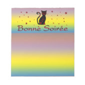 Frans:Bonne Soiree Notitieblok (Voorkant)