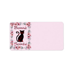 Frans:Bonne Soiree Return Address Label