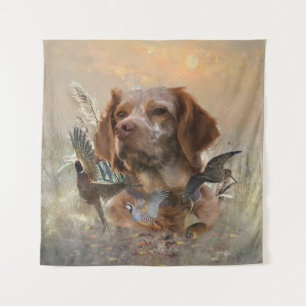 Frans Bretagne, Vogeljacht Kunst Wandkleed