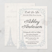  Frans Briefkaart Baby shower Uitnodiging (Voorkant / Achterkant)